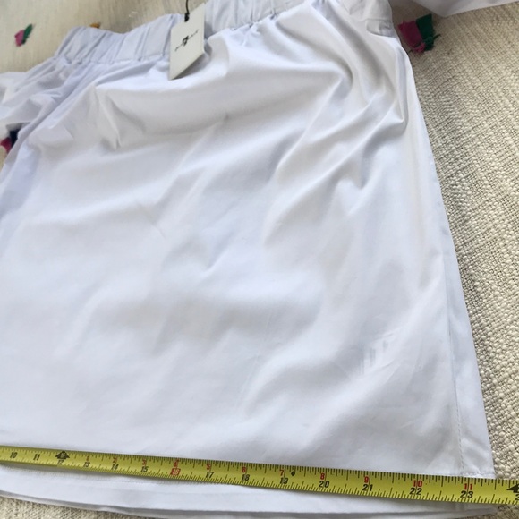 New 7 For All Mankind Off Shoulder Top w Tie Cuffs - Picture 8 of 8